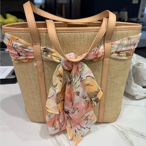 Ann Taylor LOFT woven small tote